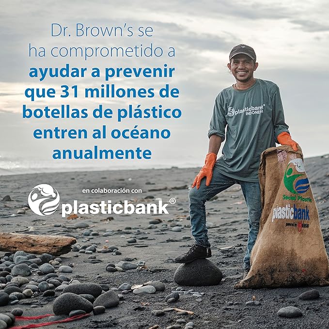 Dr. Brown's Natural Flow Anti-Colic Options+ Narrow Baby Bottle, 8 oz/250 mL, with Level 1 Slow Flow Nipples, 0m+, 4 Pack-BubblyBeeBaby