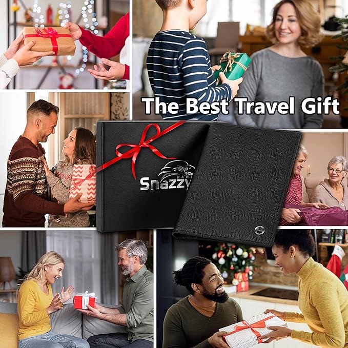 2 Passport Holder - Travel Essentials, RFID Blocking Wallet Credit Card Organiser, Plain Accessories Slim Cover For Men & Women-BubblyBeeBaby