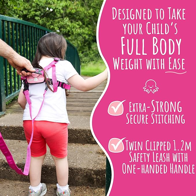 Hobbledehoo Safety Harness For Kids & Toddlers Aged 2-7 Years, Child Harness For Walking & Play Autism Safety Awareness-BubblyBeeBaby