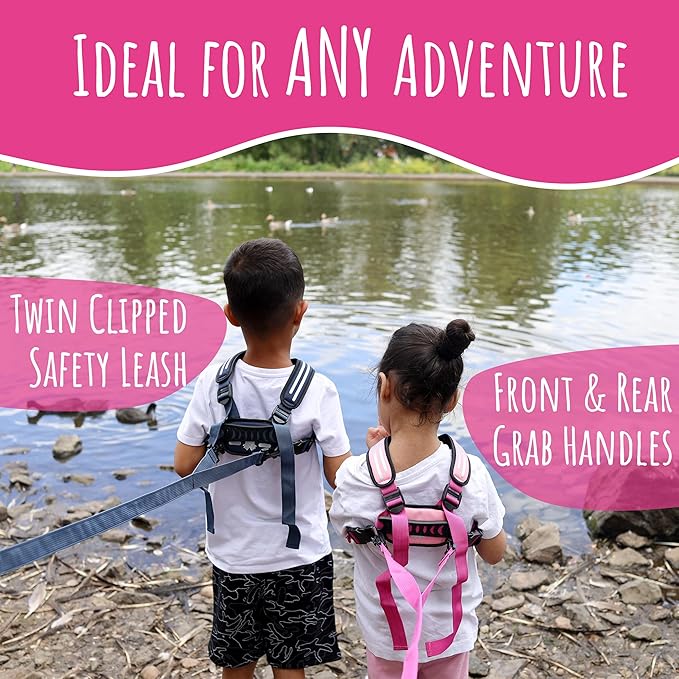 Hobbledehoo Safety Harness For Kids & Toddlers Aged 2-7 Years, Child Harness For Walking & Play Autism Safety Awareness-BubblyBeeBaby