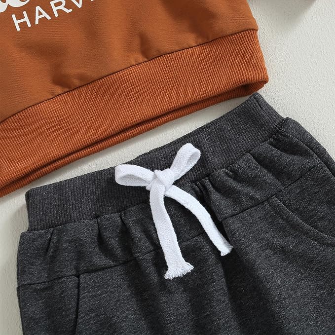 0-4T Toddler Boy Girl Halloween Outfit Fall Clothes Ghost Long Sleeve Sweatshirt Top Pants Baby Halloween Clothes-BubblyBeeBaby