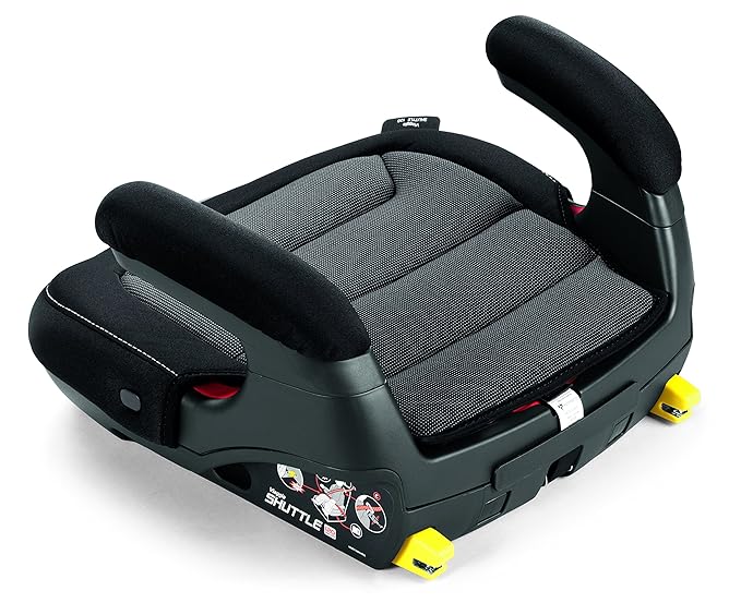 Peg Perego Viaggio Shuttle - Booster Car Seat - for Children from 40 to 120 lbs - Made in Italy - Licorice (Black)-BubblyBeeBaby