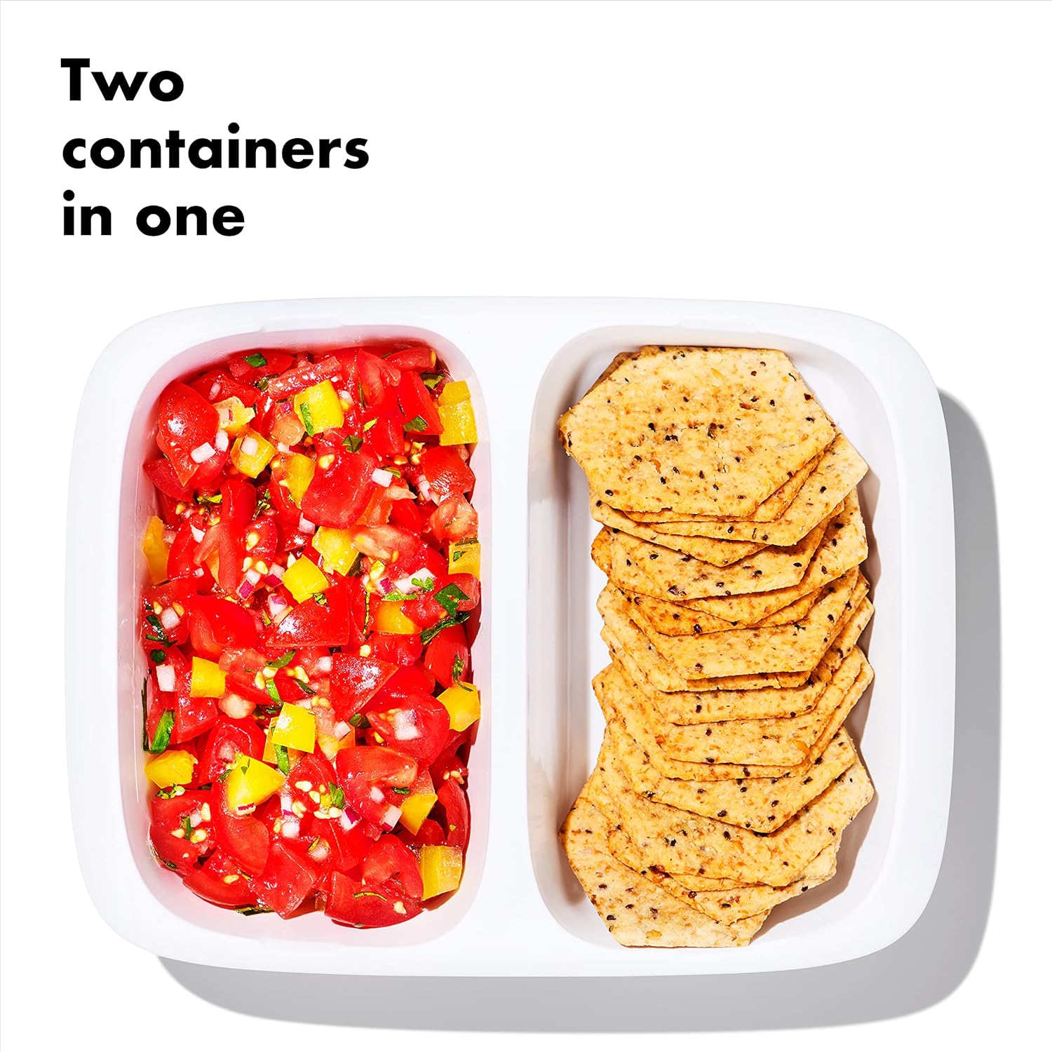 OXO GG PREP AND GO 2 CUP DIVIDED CONTAINER