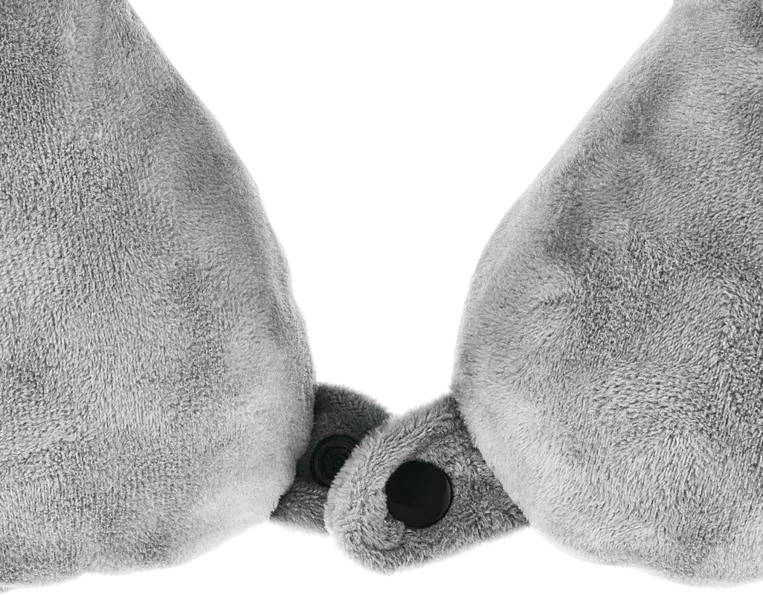 Inflatable Travel Neck Pillow: Extra-Soft, Cushion. for Airplanes, Trains, Cars, Portable Travel Accessory-with Carrying Pouch for Cell Phone and Passport Etc. (Grey 2 Pack)