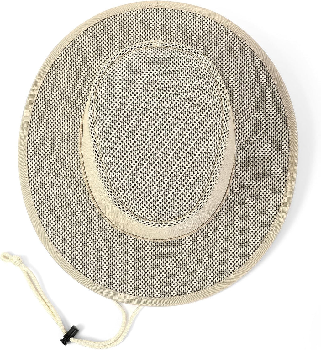 Elias Mesh Breezer Hat for Men & Women - Lightweight Breathable Sun Protection with Wide Brim