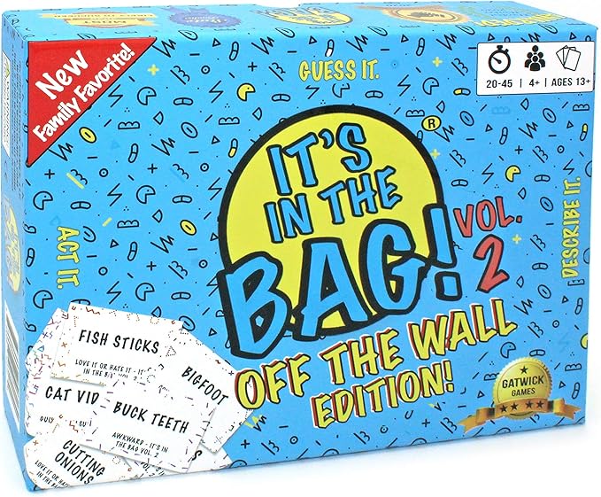 It’s in The Bag! – Party Game Will Have You Laughing Hysterically – Like Charades on Steroids for Family and Adults – Easy to Learn Team Game for Groups (Party Edition)-BubblyBeeBaby