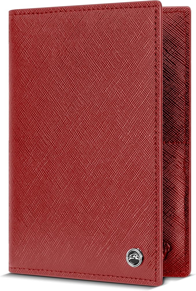 2 Passport Holder - Travel Essentials, RFID Blocking Wallet Credit Card Organiser, Plain Accessories Slim Cover For Men & Women-BubblyBeeBaby