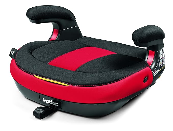 Peg Perego Viaggio Shuttle - Booster Car Seat - for Children from 40 to 120 lbs - Made in Italy - Monza (Black & Red)-BubblyBeeBaby