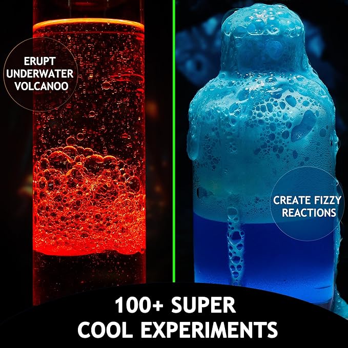 Japace 100+ Experiments Science Kit for Kids, Cool Boy Christmas Birthday Gift Ideas, Chemistry and Physics Set STEM Toys for Boys Girls-BubblyBeeBaby