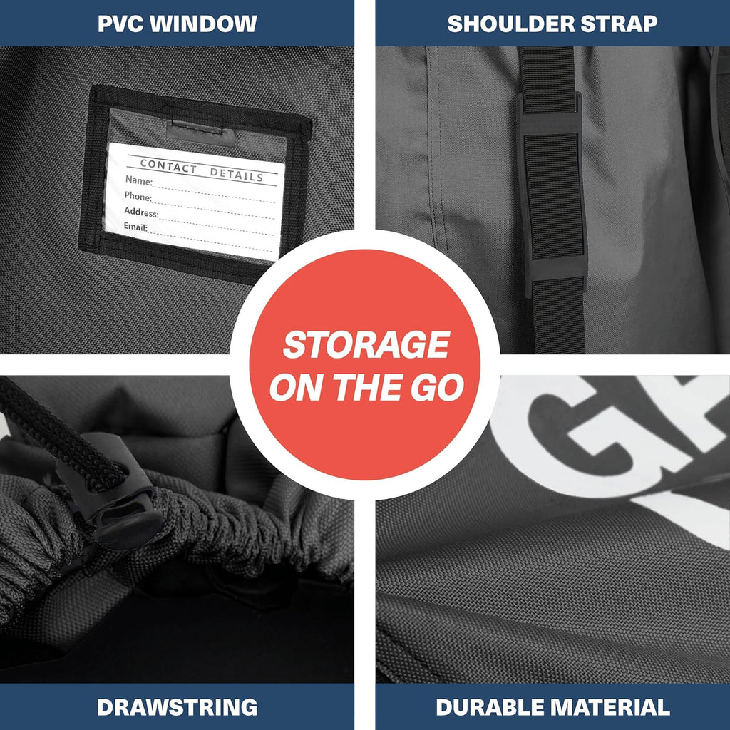 Bramble Infant Car Seat Travel Bag for Airplane - Waterproof Car Seat Cover for Airplane Travel 34" - Booster Seat Travel Bag Carseat Carrier for Airport, Black