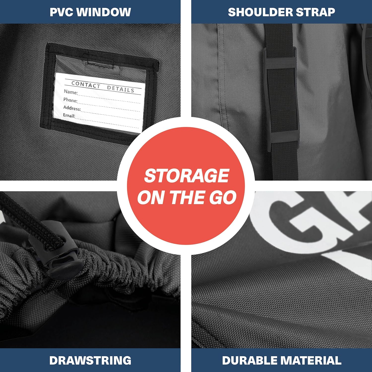 Bramble Infant Car Seat Travel Bag for Airplane - Waterproof Car Seat Cover for Airplane Travel 34" - Booster Seat Travel Bag Carseat Carrier for Airport, Black