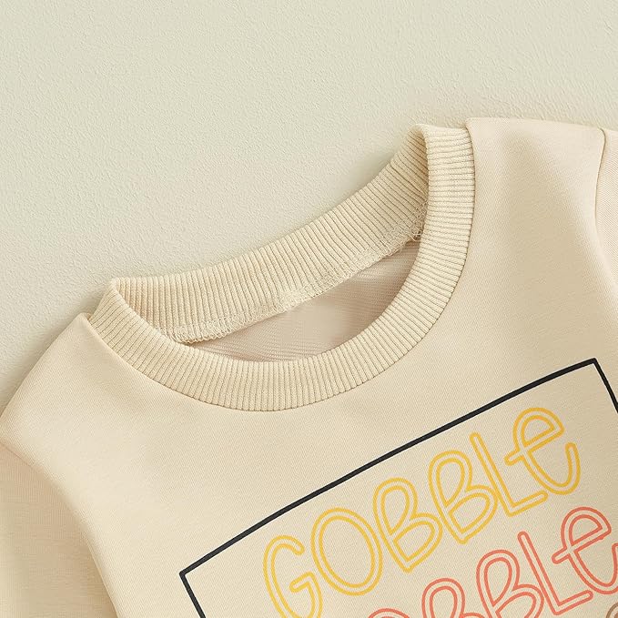 0-4T Toddler Boy Girl Halloween Outfit Fall Clothes Ghost Long Sleeve Sweatshirt Top Pants Baby Halloween Clothes-BubblyBeeBaby