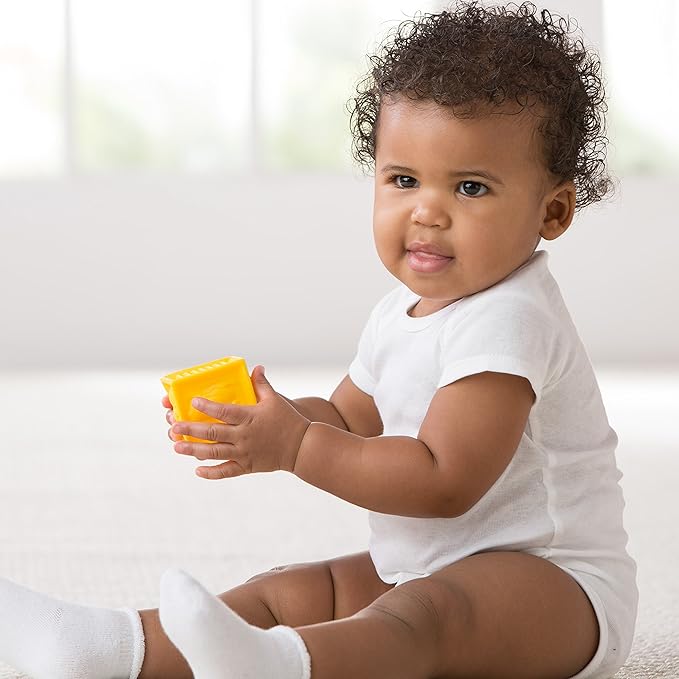 Gerber baby-boys 5 Pack Onesies Multi-packs Bundle Interlock 180 Gsm-BubblyBeeBaby