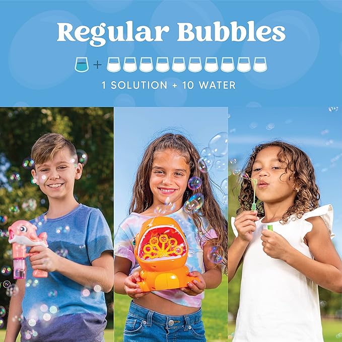 JOYIN 32 OZ Concentrated Bubble Solution for Bubble Machines (Up to 2.5 Gallons), Concentrated Solution Refills for Machine, Wands, Blower, Easter, Kids, Parties-BubblyBeeBaby