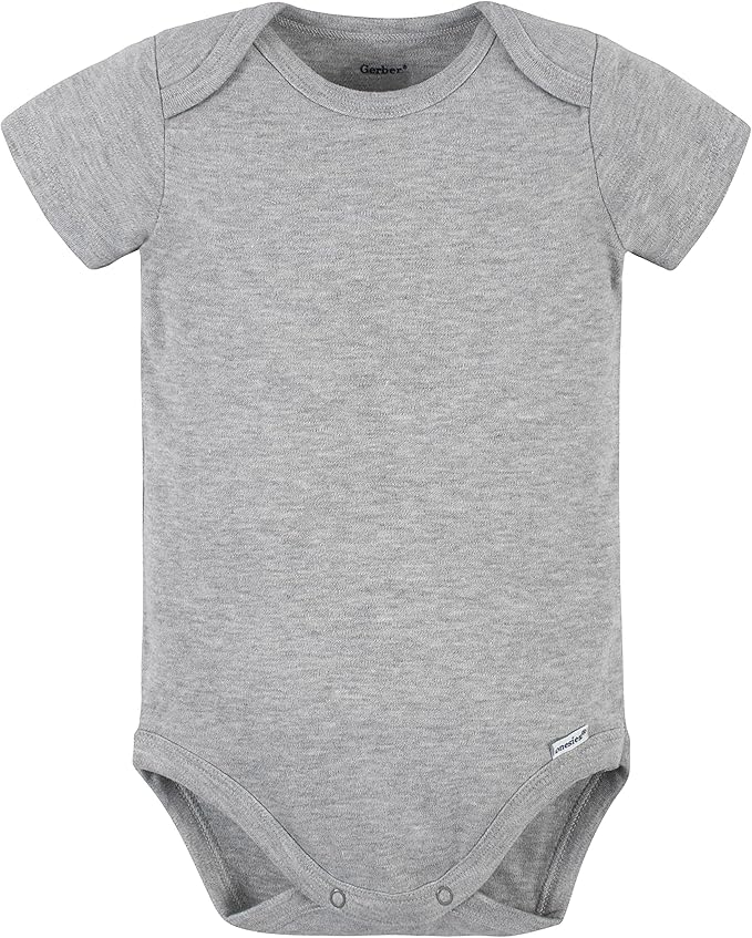 Gerber baby-boys 5 Pack Onesies Multi-packs Bundle Interlock 180 Gsm-BubblyBeeBaby