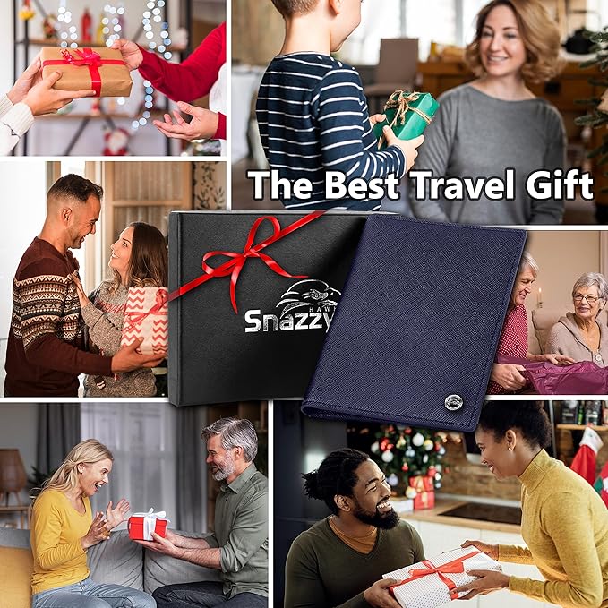 2 Passport Holder - Travel Essentials, RFID Blocking Wallet Credit Card Organiser, Plain Accessories Slim Cover For Men & Women-BubblyBeeBaby