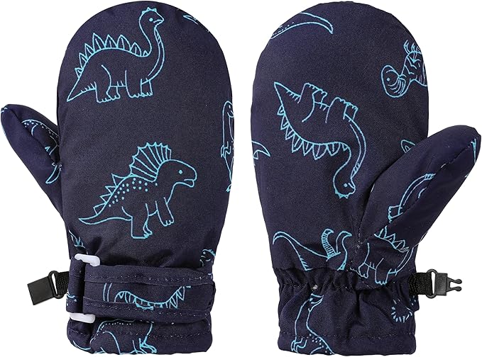 Toddler Gloves Kids Mittens Winter Warm Lined Fleece Gloves Waterproof Snow Baby Mitten for Boys Girls-BubblyBeeBaby
