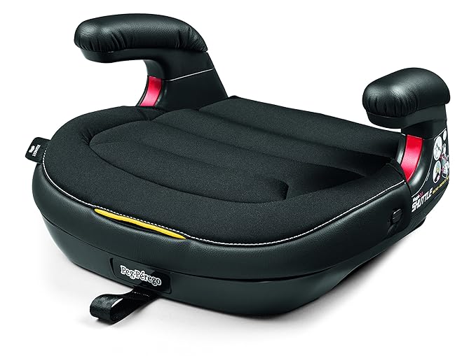 Peg Perego Viaggio Shuttle - Booster Car Seat - for Children from 40 to 120 lbs - Made in Italy - Licorice (Black)-BubblyBeeBaby