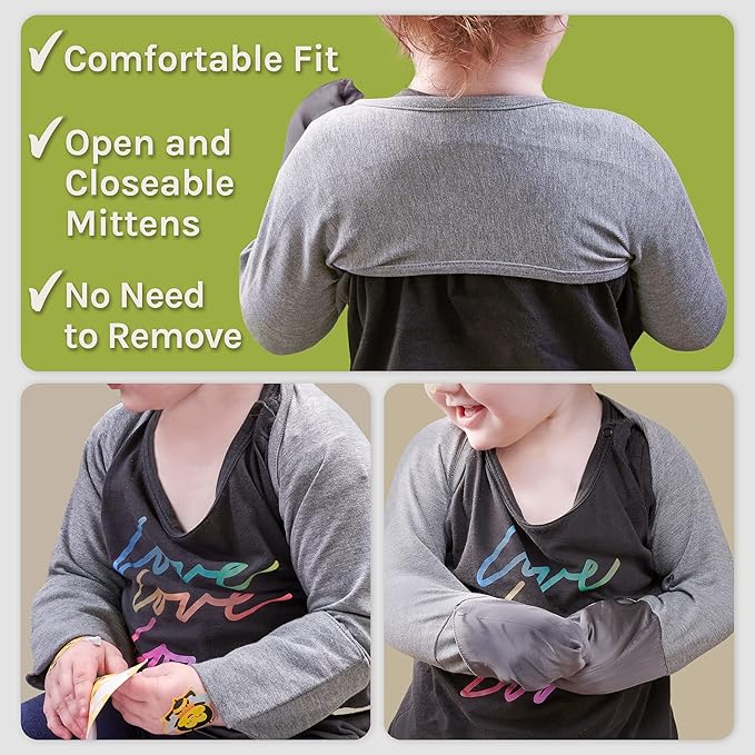 Eczema Mitten Scratch Sleeves | Eczema Treatment Eczema Clothing-BubblyBeeBaby