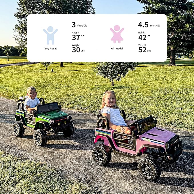 24V Kids Ride on Car, Kids Electric Vehicles Car Ride on Toy Truck for Toddlers w/Remote Control, 400W Motor - Light Pink-BubblyBeeBaby