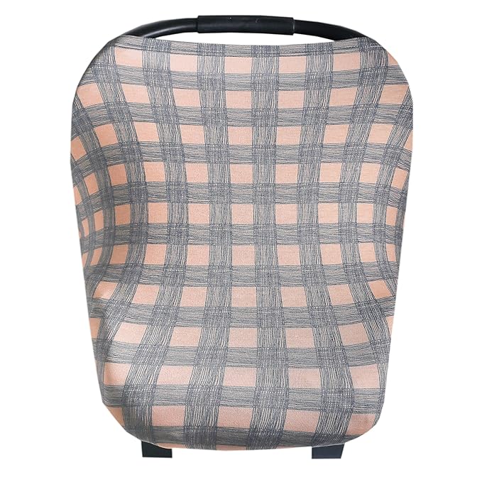 Copper Pearl Multi-Use Cover: Car Seat Covers, Nursing Cover, and Stroller Cover for Sun - Stretchy Fabric, All-Season Use, Stylish Designs, Easy Access for Moms - Billy-BubblyBeeBaby
