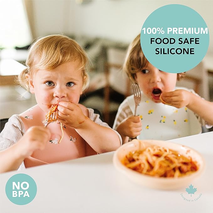 Loulou Lollipop Soft, Waterproof Silicone Feeding Bib for Babies and Toddlers-BubblyBeeBaby