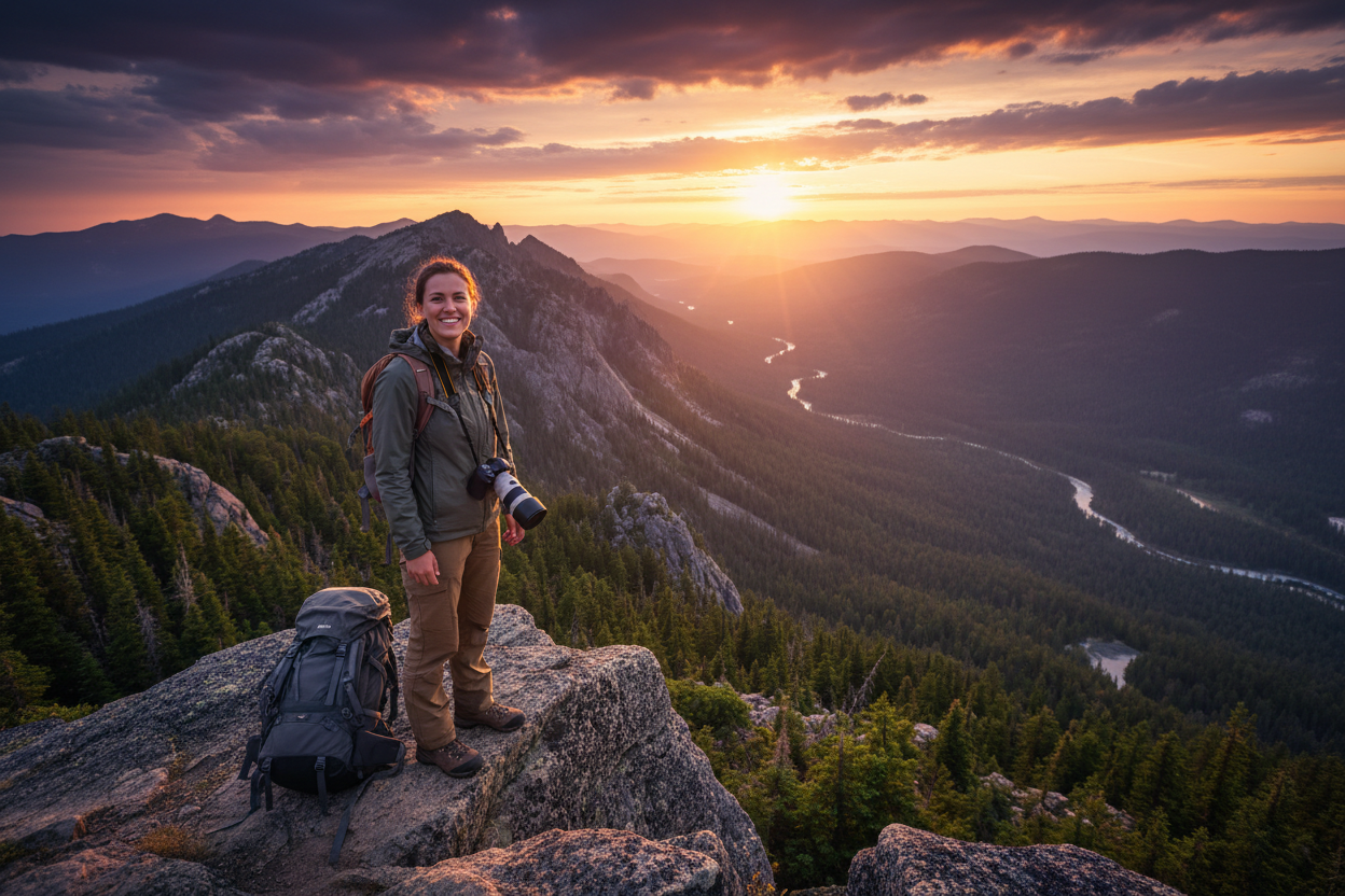 adventure with model real image