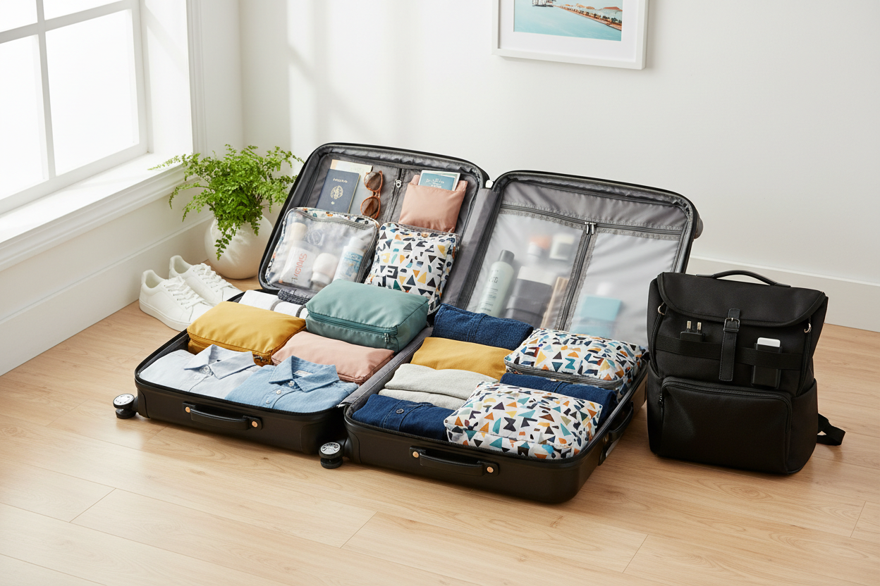 Finally — travel gear that actually makes packing easy! TravelEase’s organizer pouches helped me keep everything neat on a week-long trip. My clothes stayed wrinkle-free, my toiletries didn’t leak, and I didn’t overpack. It made traveling stress-free — highly recommended.